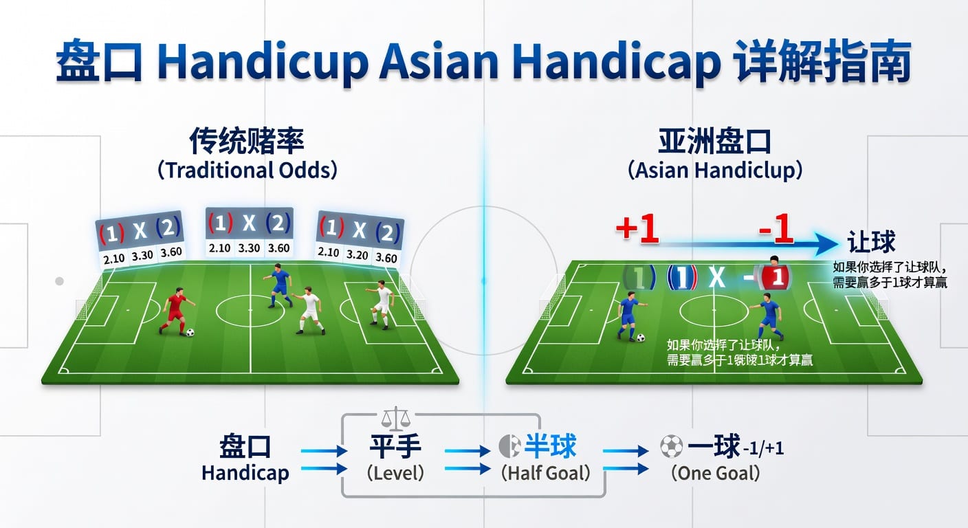 亚洲盘 asian handicap 实战解读：规则、判断与投注技巧