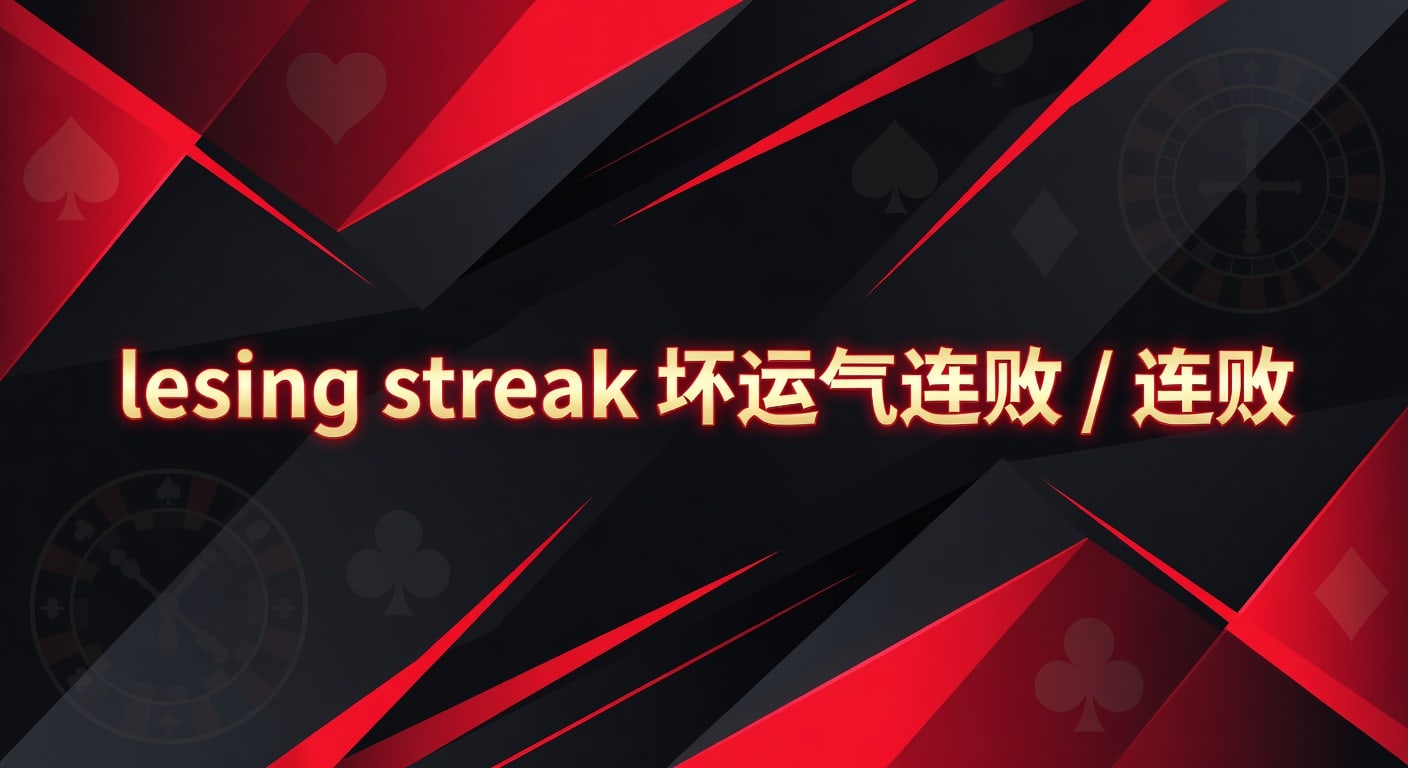 losing streak 坏运气连败解析：连败信号与调整思路